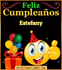 Gif de Feliz Cumpleaños Estefany